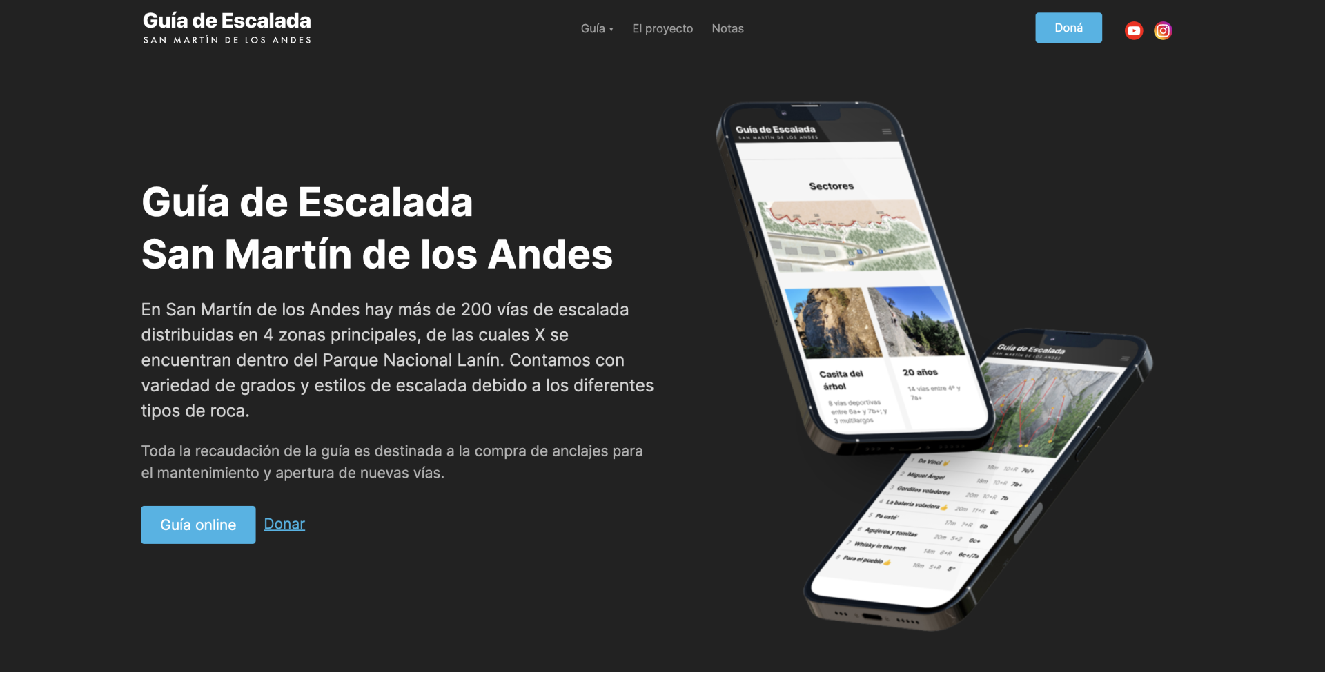 Lanzamiento de la Guía de Escalada San Martín de los Andes Online y nuevo programa de donaciones